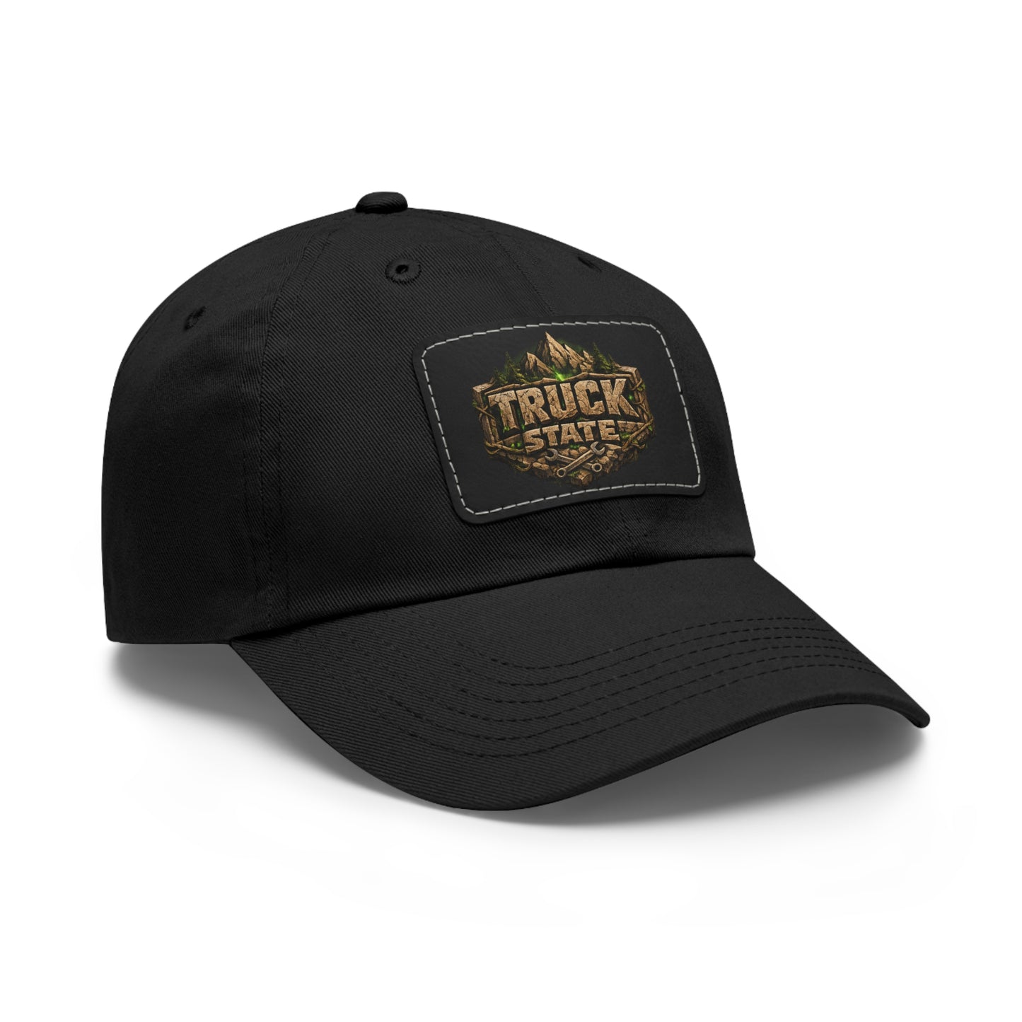Truck State Leather Patch Dad Hat — "You Are Worth It" — Season 001