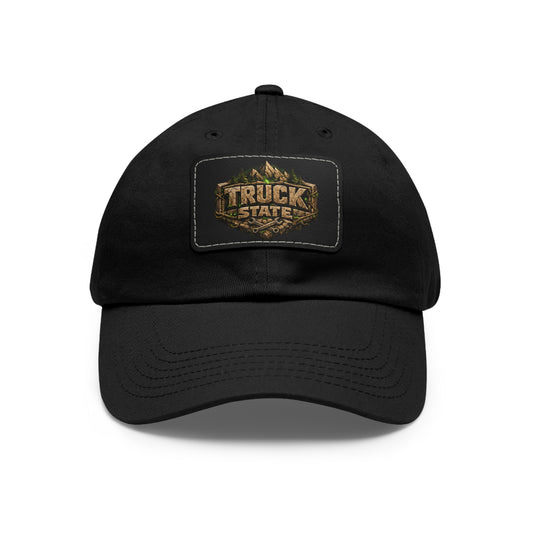 Truck State Leather Patch Dad Hat — "You Are Worth It" — Season 001