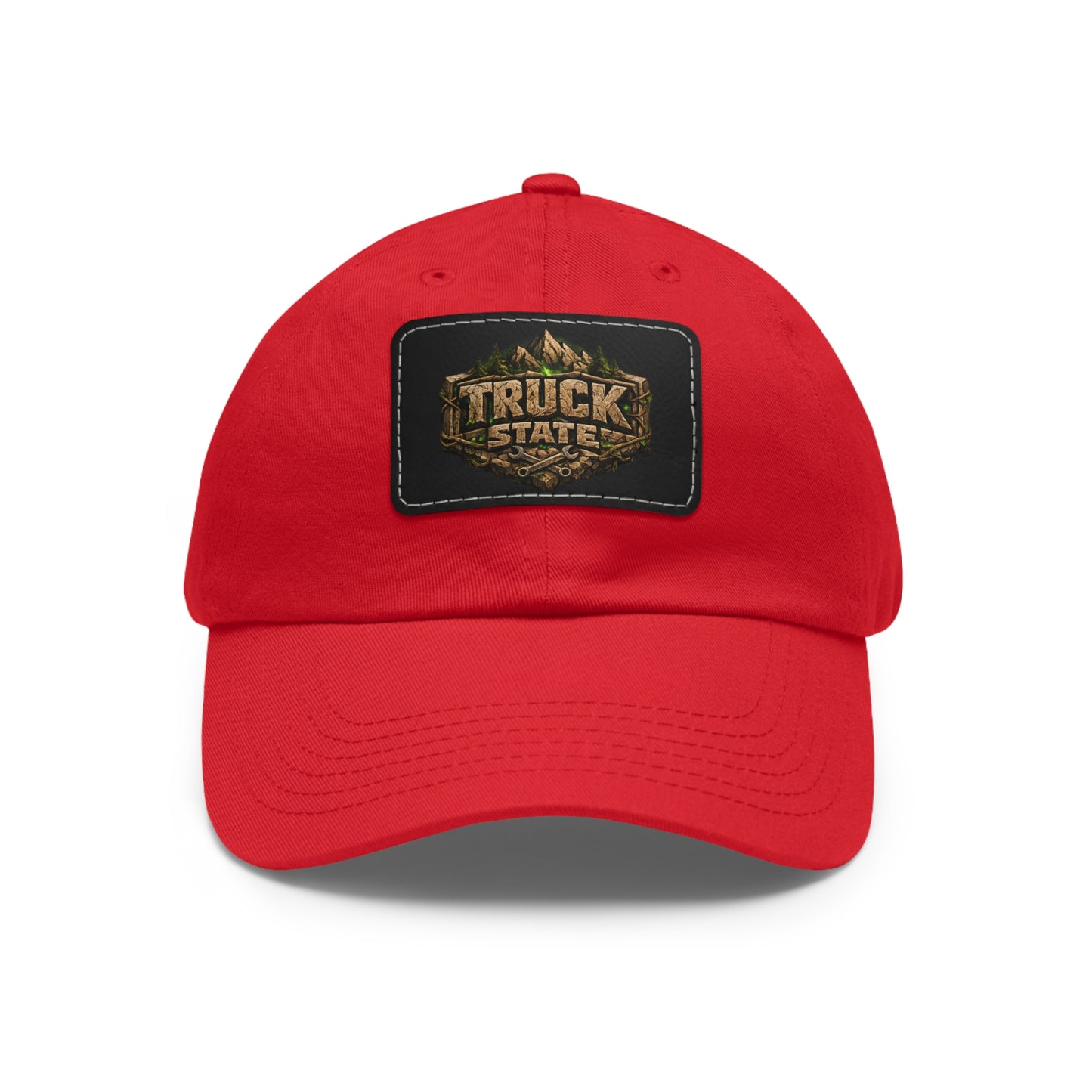 Truck State Leather Patch Dad Hat — "You Are Worth It" — Season 001