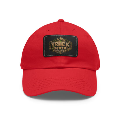Truck State Leather Patch Dad Hat — "You Are Worth It" — Season 001