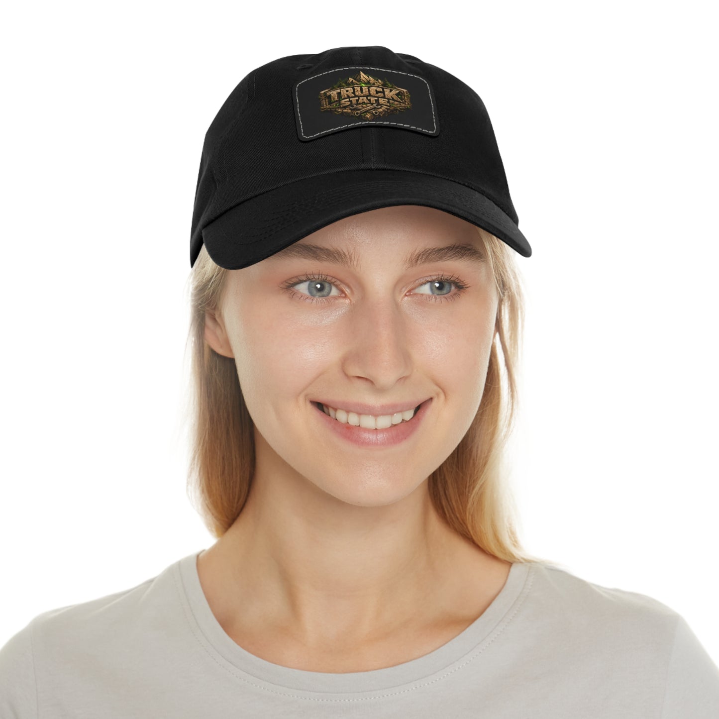 Truck State Leather Patch Dad Hat — "You Are Worth It" — Season 001