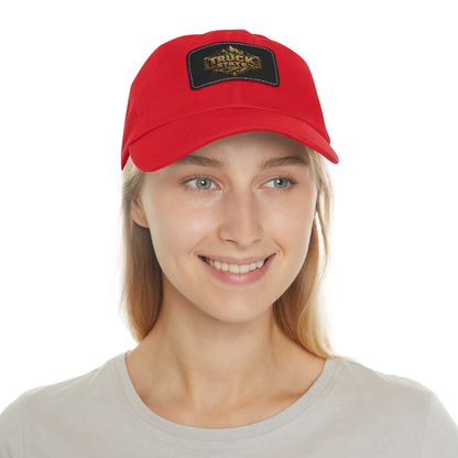 Truck State Leather Patch Dad Hat — "You Are Worth It" — Season 001