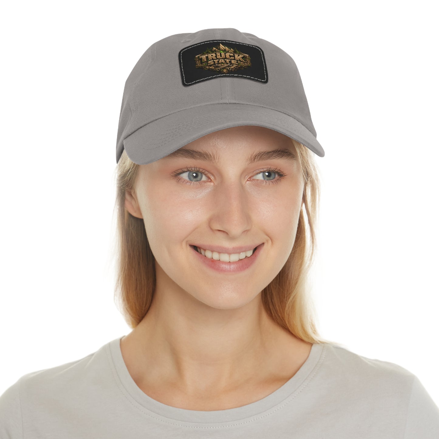 Truck State Leather Patch Dad Hat — "You Are Worth It" — Season 001