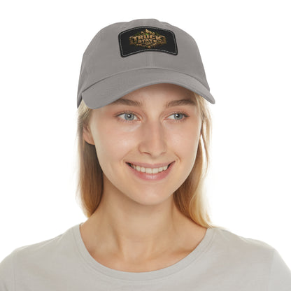 Truck State Leather Patch Dad Hat — "You Are Worth It" — Season 001