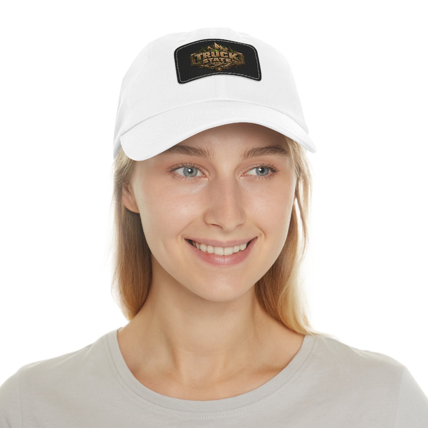 Truck State Leather Patch Dad Hat — "You Are Worth It" — Season 001