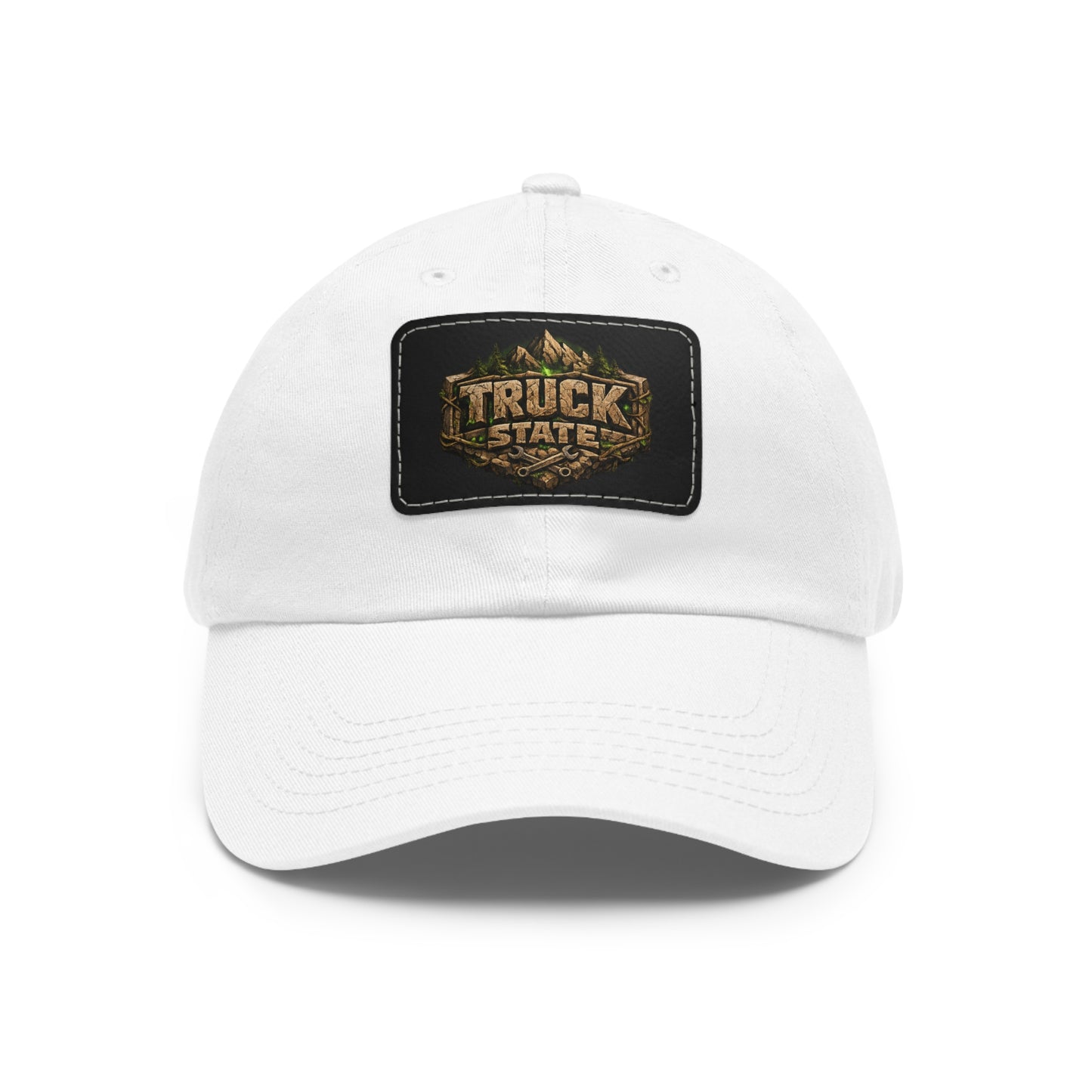 Truck State Leather Patch Dad Hat — "You Are Worth It" — Season 001
