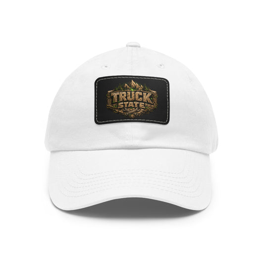 Truck State Leather Patch Dad Hat — "You Are Worth It" — Season 001